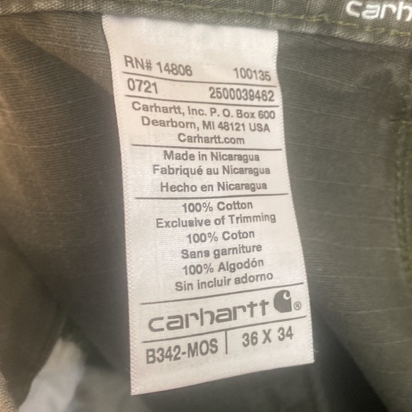 Carhartt Double Knee Relaxed Fit Utility Work Cargo Pants - Picture 6 of 10